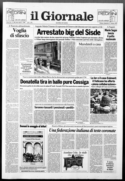 Il giornale : quotidiano del mattino